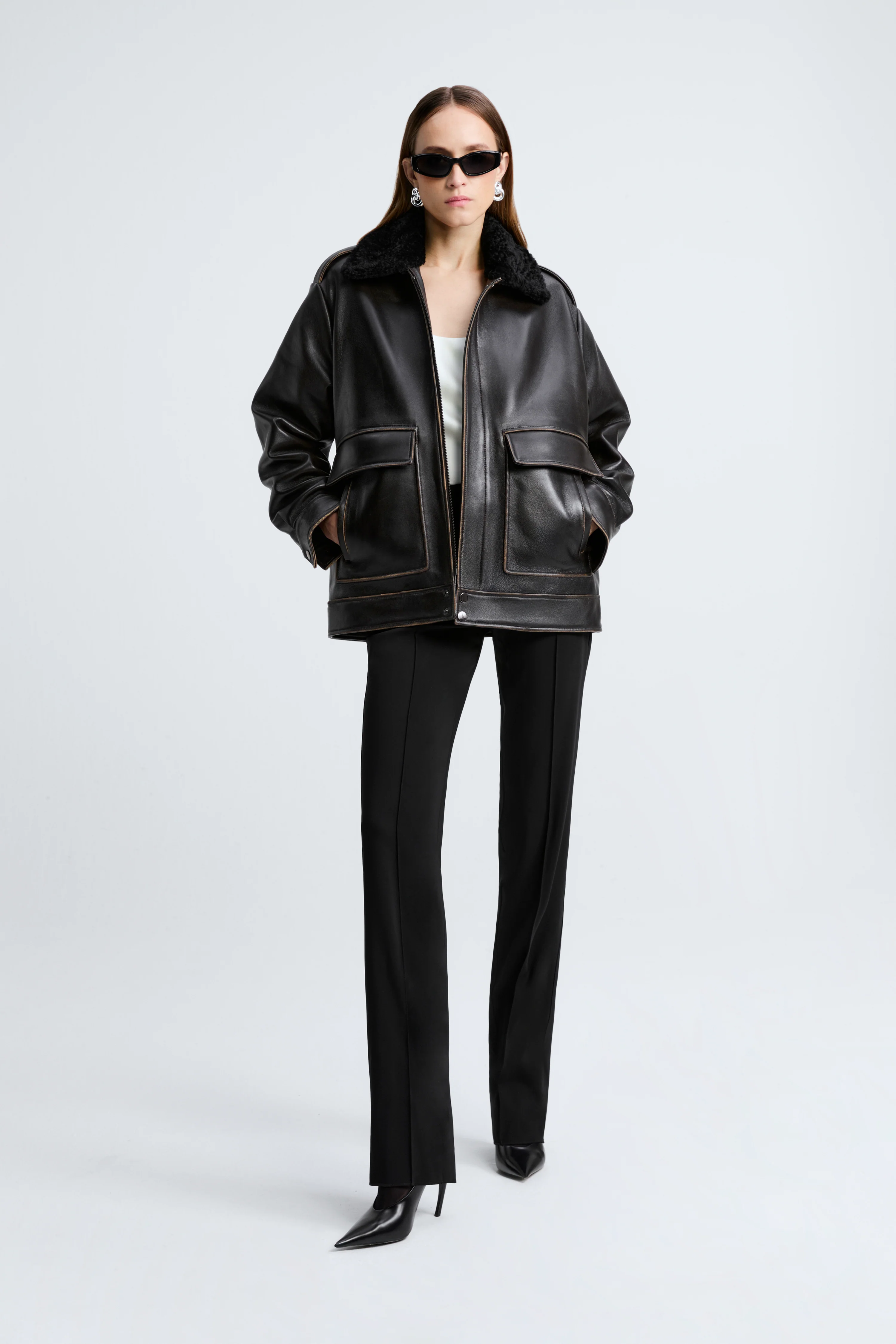 Drey Shearling Collar - Image 2