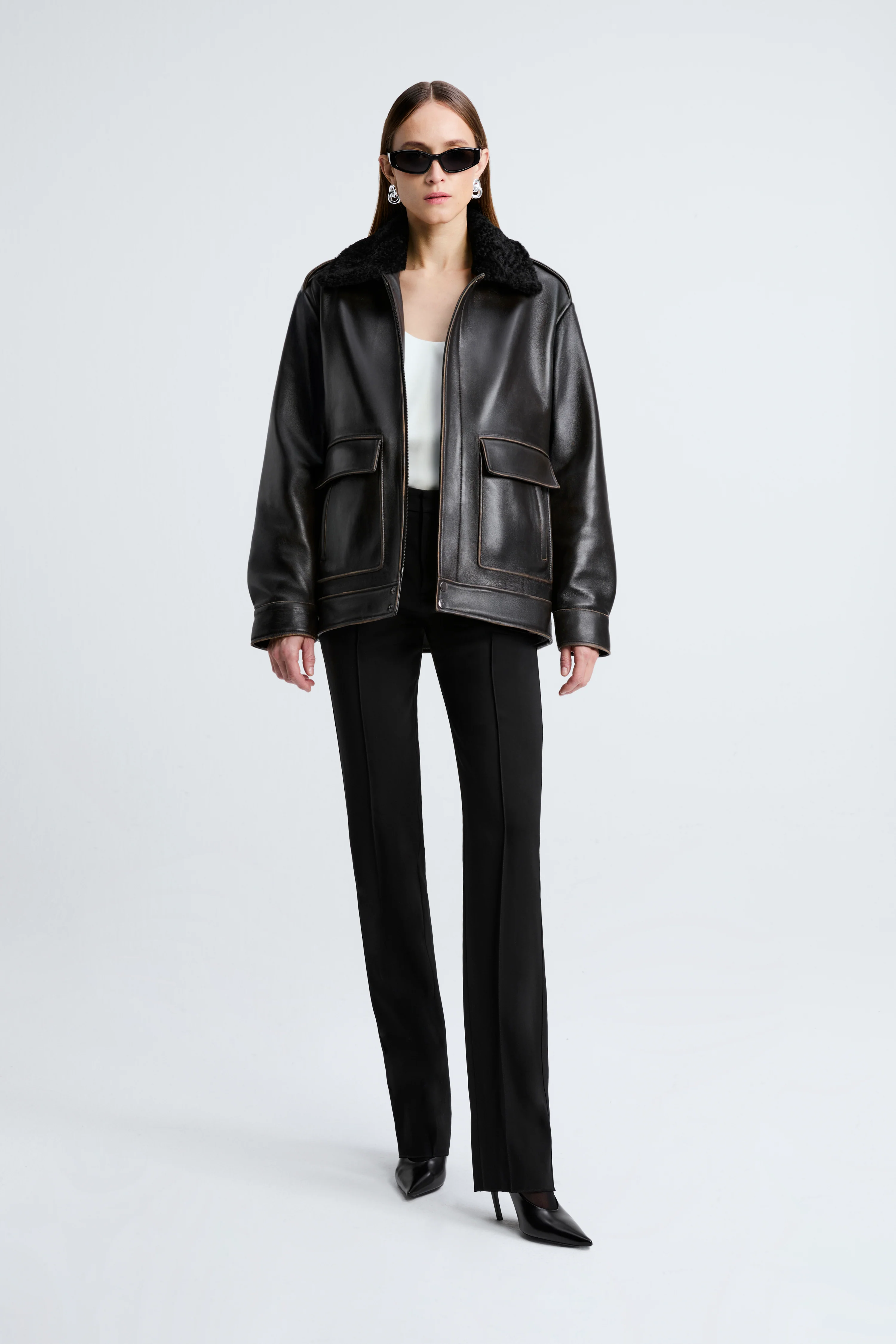 Drey Shearling Collar - Image 4